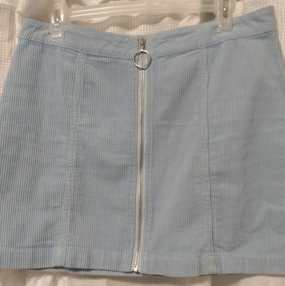 Forever 21 blue corduroy skirt size L
